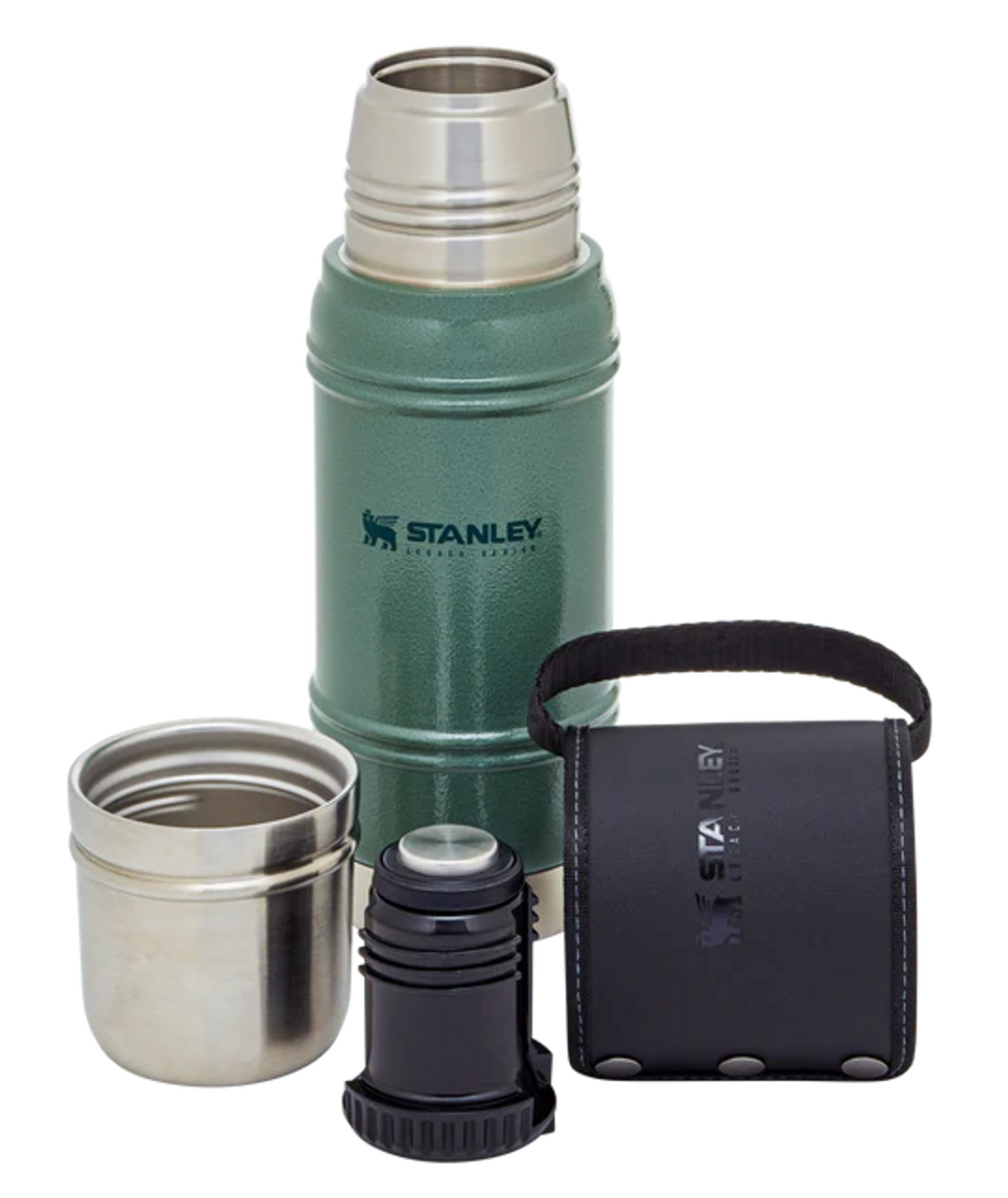 Stanley Legacy QuadVac Thermal Bottle 20 Oz - Hammertone Green - Image 3