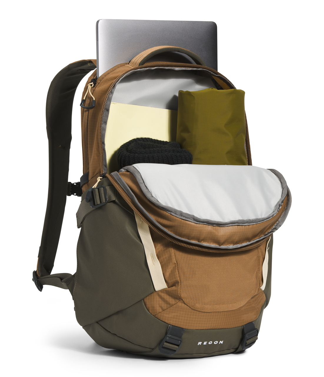 The North Face Men's Recon Backpack - Taupe Green/Utility Brown/Gravel - Image 4