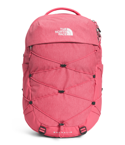 The North Face Women's Borealis Backpack - Cosmo Pink Dark Heather/TNF White