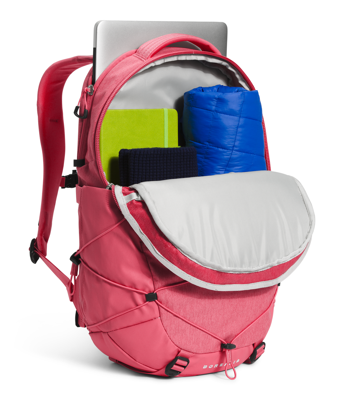The North Face Women's Borealis Backpack - Cosmo Pink Dark Heather/TNF White - Image 4