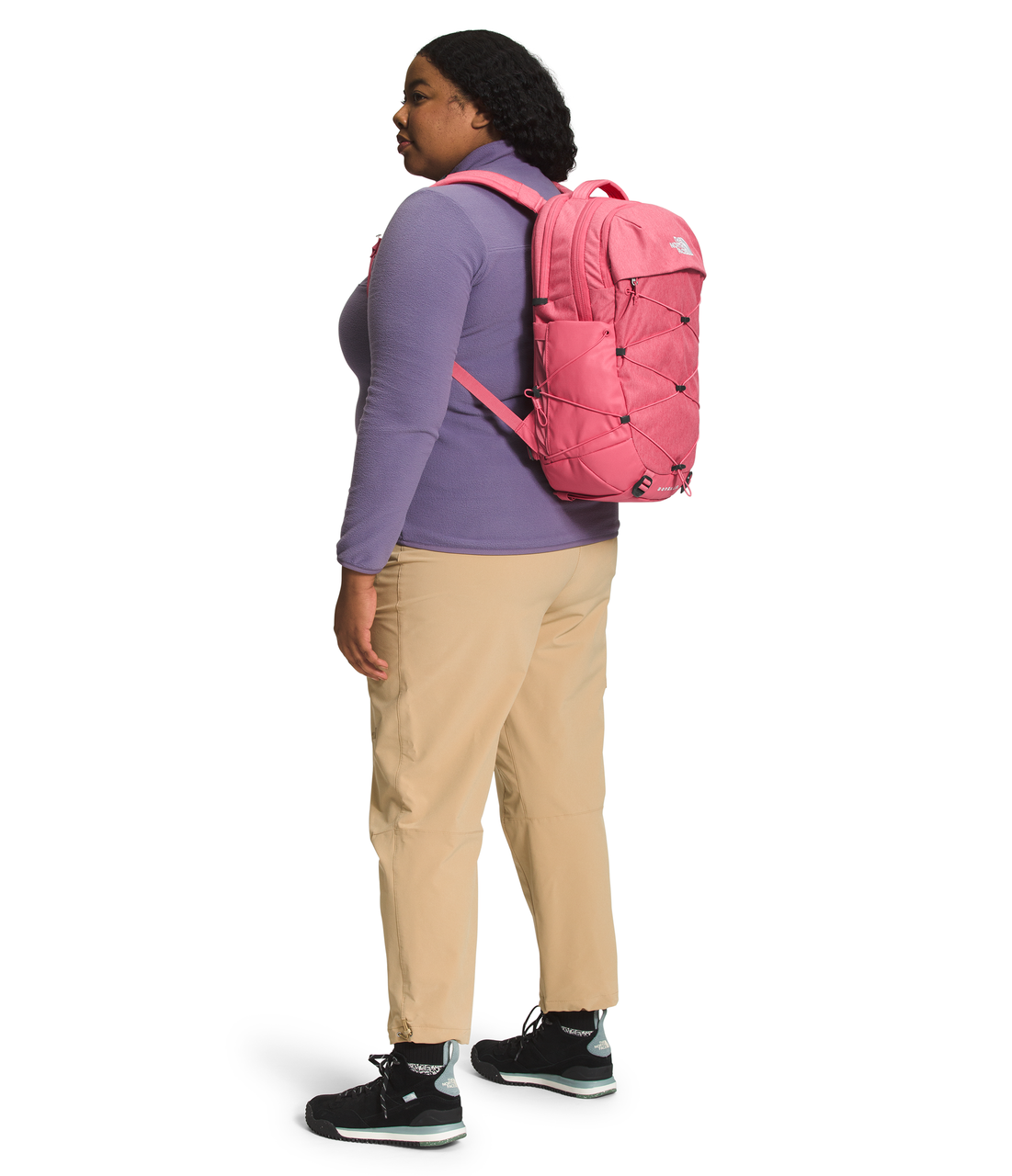 The North Face Women's Borealis Backpack - Cosmo Pink Dark Heather/TNF White - Image 6