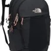 The North Face Women's Recon Backpack - TNF Black Heather/Burnt Coral Metallic