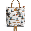 The North Face Berkeley Mini Backpack - Gardenia White Camping Scenic Print/Utility Brown