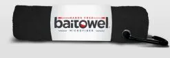 Fishing Towel With Clip - Black