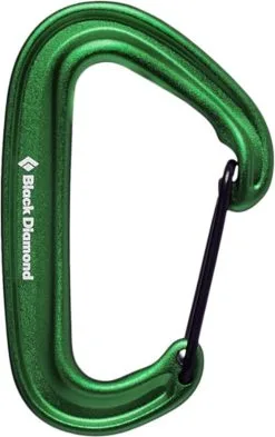 Black Diamond Miniwire Carabiner - Green